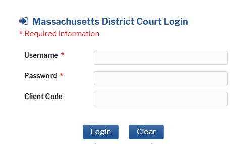 Massachusetts District Court CM/ECF Login