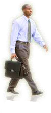 Man with briefcase